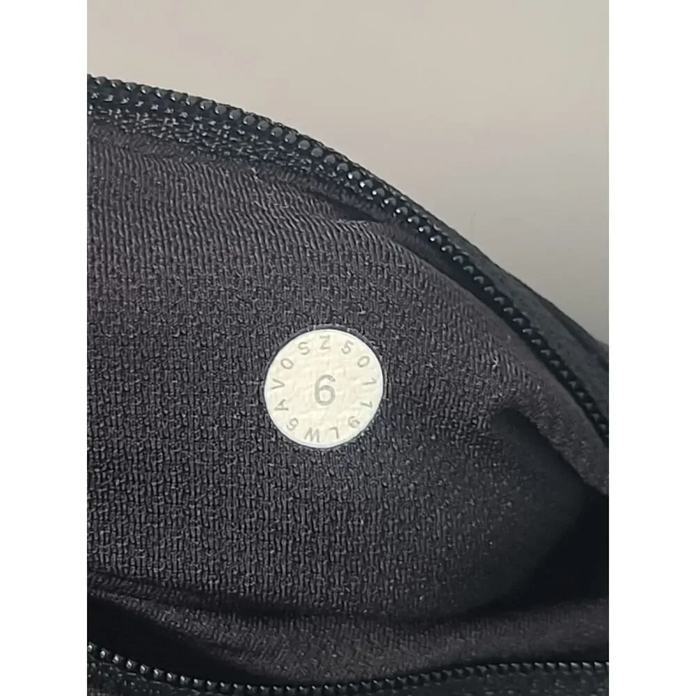 Lululemon Pace Rival Crop High-Rise 22" Black Size 6 GUC Luxtreme - Picture 4 of 6